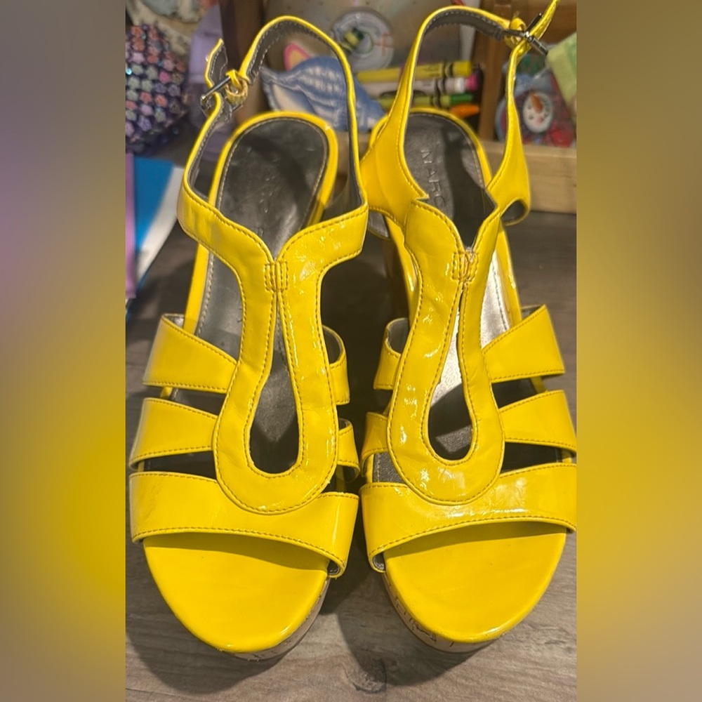 Yellow Strappy Women's Sandals